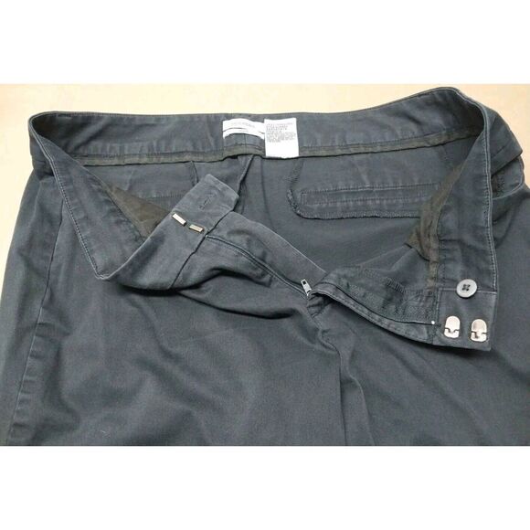 Dockers Womens 16 MED Ideal Fit Navy Blue Pants Chinos Twill Khaki Mom Comfy - Picture 13 of 13